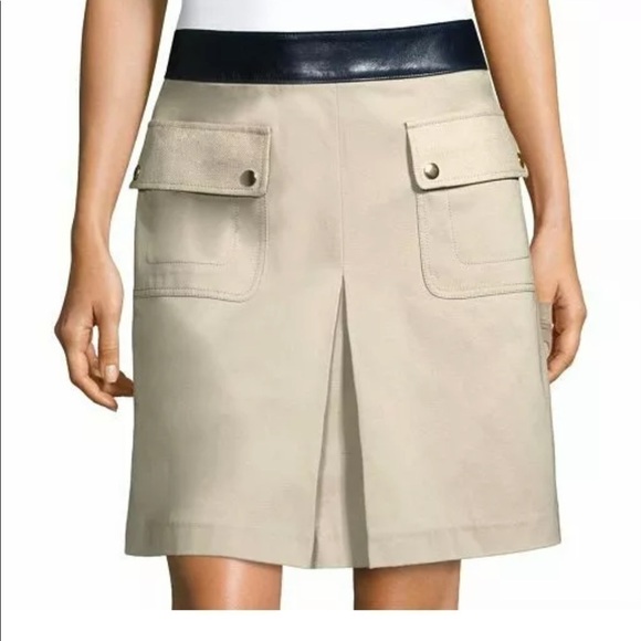 Tory Burch leather waist utility joss skirt - Picture 1 of 11